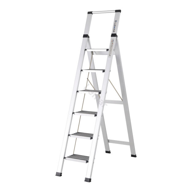 Drabina domowa 6 stopniowa aluminiowa Slim Space LEMAR 030206