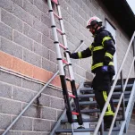 Drabina teleskopowa Strażacka 1x13 stopni aluminiowa Rescue Line TELESTEPS 72741-521 - 15