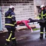 Drabina teleskopowa Strażacka 1x13 stopni aluminiowa Rescue Line TELESTEPS 72741-521 - 38