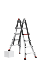 Drabina przegubowa 4x4 stopni aluminiowa Tele Pro+ Flex ALTREX 503744 - 6