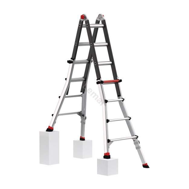 Drabina przegubowa 4x4 stopni aluminiowa Tele Pro+ Flex ALTREX 503744