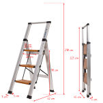 Drabina domowa 3 stopniowa aluminiowa Slim Space LEMAR 030303 - 2